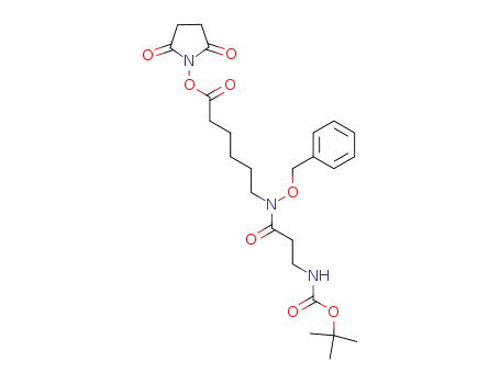 6-[Benzyloxy-(3-tert-butoxycarbonylamino-propionyl)-amino]-hexanoic acid 2,5-dioxo-pyrrolidin-1-yl ester