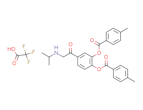 Molecular Structure of 30416-01-4 (C<sub>27</sub>H<sub>27</sub>NO<sub>5</sub>*C<sub>2</sub>HF<sub>3</sub>O<sub>2</sub>)
