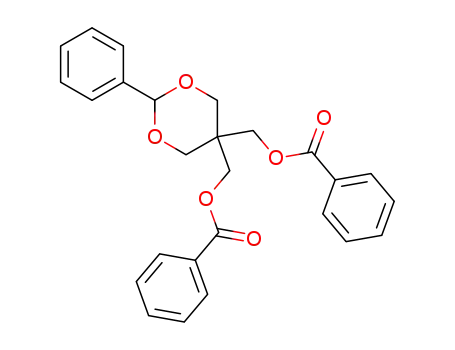Molecular Structure of 2425-36-7 (5,5-bis-benzoyloximethyl-2-phenyl-[1,3]dioxane)