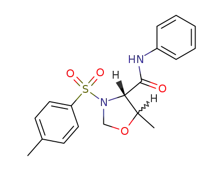 (4<i>S</i>)-5ξ-methyl-3-(toluene-4-sulfonyl)-oxazolidine-4<i>r</i>-carboxylic acid anilide
