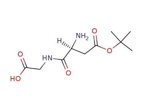 Molecular Structure of 58651-64-2 ((S)-(2-amino-4-(tert-butoxy)-4-oxobutanoyl)glycine)