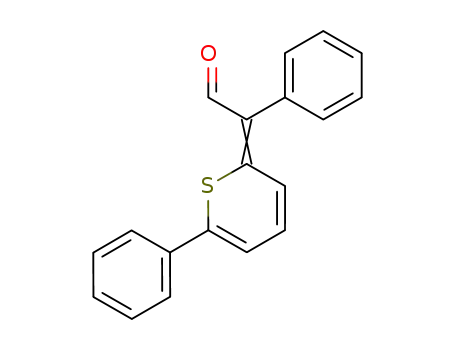Molecular Structure of 87360-54-1 (Benzeneacetaldehyde, a-(6-phenyl-2H-thiopyran-2-ylidene)-)