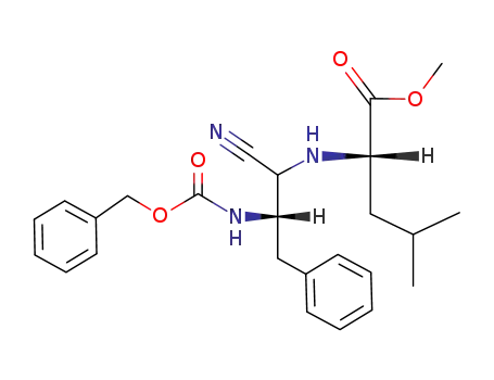 (S)-2-((S)-2-Benzyloxycarbonylamino-1-cyano-3-phenyl-propylamino)-4-methyl-pentanoic acid methyl ester