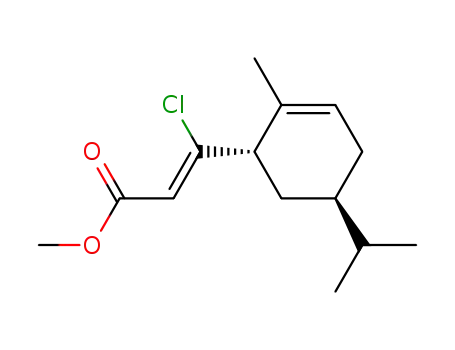 (Z)-3-Chloro-3-((1S,5R)-5-isopropyl-2-methyl-cyclohex-2-enyl)-acrylic acid methyl ester