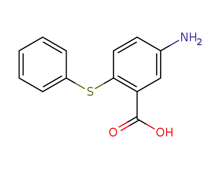 Molecular Structure of 63185-86-4 (5-AMINO-2-(PHENYLTHIO)BENZOIC ACID)