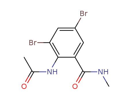 Benzamide, 2-(acetylamino)-3,5-dibromo-N-methyl-