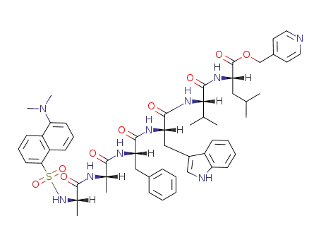 Dns-Ala-Ala-Phe-Trp-Val-Leu-OCH<sub>2</sub>Py
