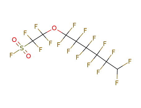 Molecular Structure of 120812-00-2 (Ethanesulfonyl fluoride,
2-[(1,1,2,2,3,3,4,4,5,5,6,6-dodecafluorohexyl)oxy]-1,1,2,2-tetrafluoro-)