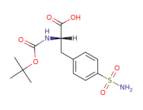 Molecular Structure of 84053-14-5 (4-(AMINOSULFONYL)-N-BOC-L-PHENYLALANINE)
