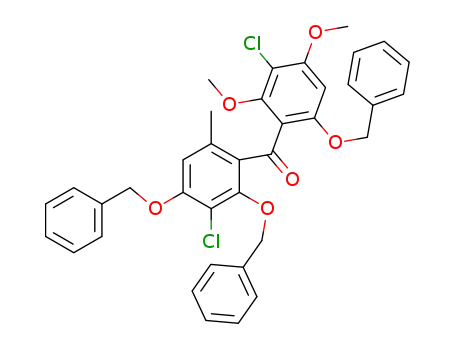 2,4,6'-trisbenzyloxy-3,3'-dichloro-2',4'-dimethoxy-6-methylbenzophenone