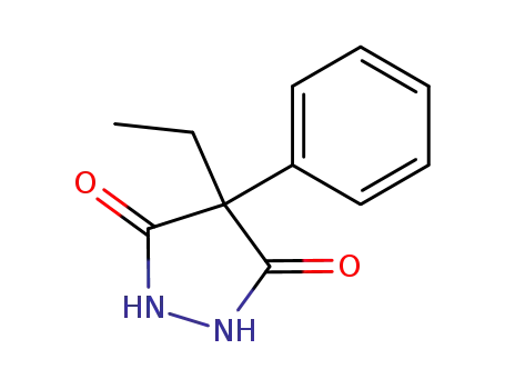 Molecular Structure of 26485-76-7 (4-ethyl-4-phenyl-pyrazolidine-3,5-dione)