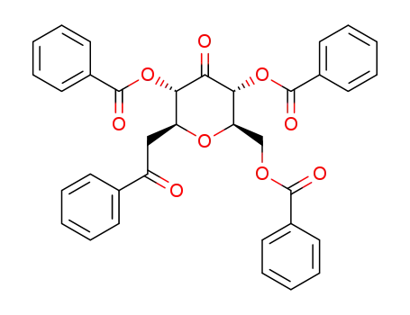 (2,4,6-Tri-O-benzoyl-β-D-ribo-hexopyranos-3-ulosyl)acetophenon
