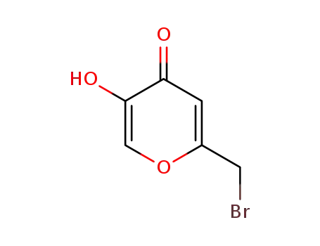 Molecular Structure of 40838-28-6 (4H-Pyran-4-one, 2-(bromomethyl)-5-hydroxy-)