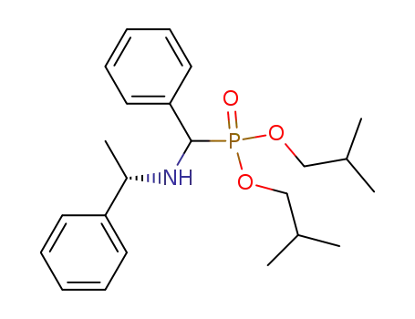 Molecular Structure of 135738-67-9 ([Phenyl-((S)-1-phenyl-ethylamino)-methyl]-phosphonic acid diisobutyl ester)