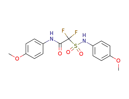 Molecular Structure of 858-05-9 (difluoro-(4-methoxy-phenylsulfamoyl)-acetic acid <i>p</i>-anisidide)