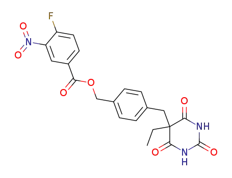 5-Ethyl-5-[4-(4-fluoro-3-nitrobenzoyl)oxymethylbenzyl]barbituric acid