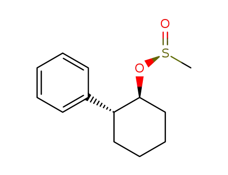 Molecular Structure of 134311-28-7 ((+)-(1S,2R)-trans-2-phenylcyclohexyl (S)-methanesulfinate)