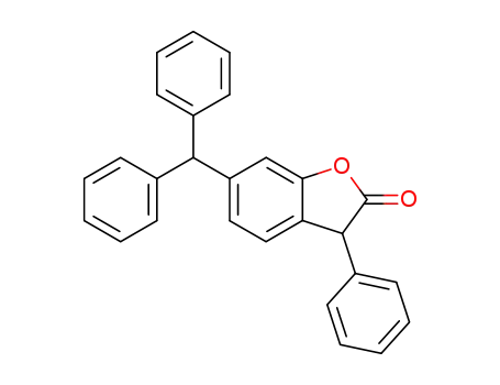 Molecular Structure of 4815-09-2 (6-benzhydryl-3-phenyl-3<i>H</i>-benzofuran-2-one)