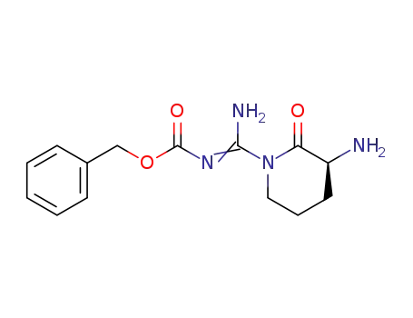 Carbamic acid, [[(3S)-3-amino-2-oxo-1-piperidinyl]iminomethyl]-,
phenylmethyl ester