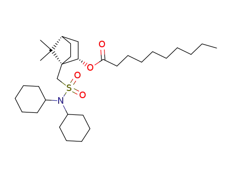 Decanoic acid (1R,2S,4S)-1-[(dicyclohexylsulfamoyl)-methyl]-7,7-dimethyl-bicyclo[2.2.1]hept-2-yl ester