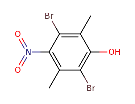 2,5-dibromo-3,6-dimethyl-4-nitro-phenol
