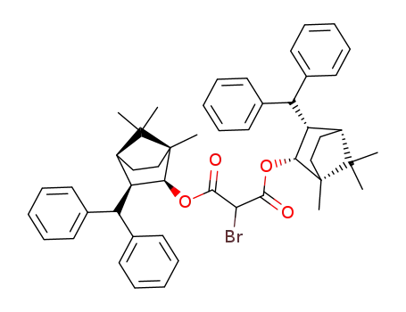 2-Bromo-malonic acid (1R,2R,3S,4R)-3-benzhydryl-1,7,7-trimethyl-bicyclo[2.2.1]hept-2-yl ester (1S,2S,3R,4S)-3-benzhydryl-1,7,7-trimethyl-bicyclo[2.2.1]hept-2-yl ester