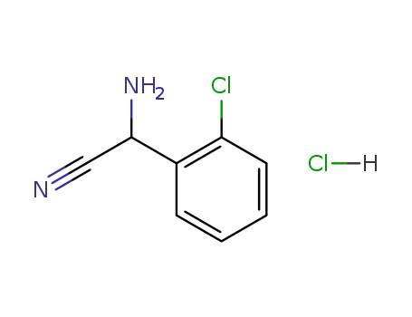 Molecular Structure of 49704-74-7 (Benzeneacetonitrile, a-amino-2-chloro-, monohydrochloride)