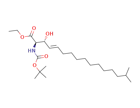 ethyl (2R,3R)-2-tert-butoxycarbonylamino-3-hydroxy-15-methyl-4-hexadecenoate