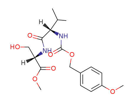 L-Serine, N-[N-[[(4-methoxyphenyl)methoxy]carbonyl]-L-valyl]-, methyl
ester