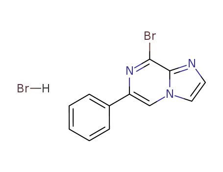 Molecular Structure of 84066-12-6 (8-BroMo-6-phenyliMidazo[1,2-a]pyrazine hydrobroMide)