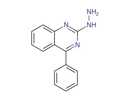 Molecular Structure of 64820-60-6 (Quinazoline,2-hydrazinyl-4-phenyl-)