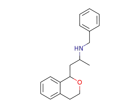 Molecular Structure of 104773-51-5 (1H-2-Benzopyran-1-ethanamine,
3,4-dihydro-a-methyl-N-(phenylmethyl)-)