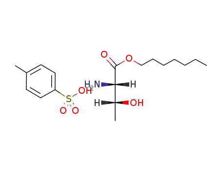 Molecular Structure of 130380-36-8 (L-Threonin-heptylester-hydro-p-toluolsulfonat)