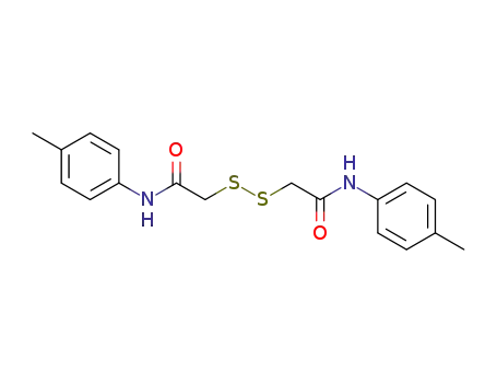 disulfanediyldi-acetic acid di-<i>p</i>-toluidide