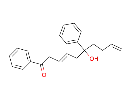 3,9-Decadien-1-one, 6-hydroxy-1,6-diphenyl-, (E)-