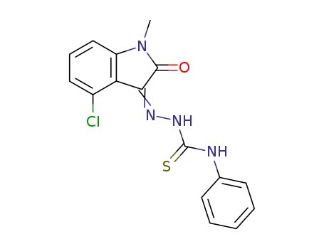 Hydrazinecarbothioamide,
2-(4-chloro-1,2-dihydro-1-methyl-2-oxo-3H-indol-3-ylidene)-N-phenyl-