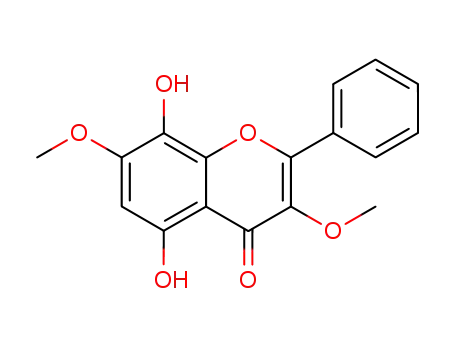 Molecular Structure of 33803-31-5 (5,8-Dihydroxy-3,7-dimethoxyflavone)