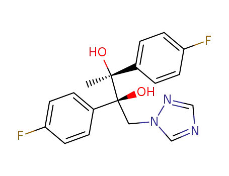 Molecular Structure of 107679-96-9 ((2R,3S)-2,3-bis(4-fluorophenyl)-1-(1H-1,2,4-triazol-1-yl)butane-2,3-diol)