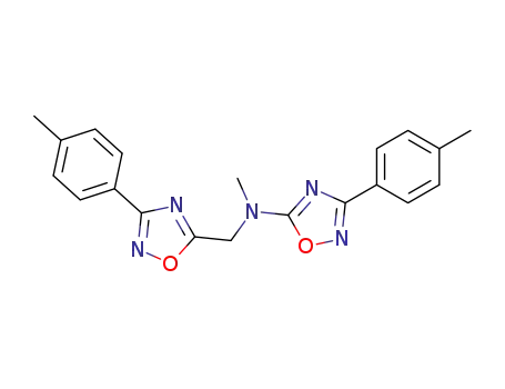 Methyl-(3-p-tolyl-[1,2,4]oxadiazol-5-yl)-(3-p-tolyl-[1,2,4]oxadiazol-5-ylmethyl)-amine