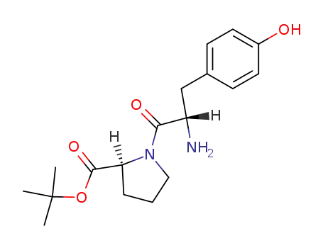 Molecular Structure of 84552-63-6 (L-Proline, 1-L-tyrosyl-, 1,1-dimethylethyl ester)