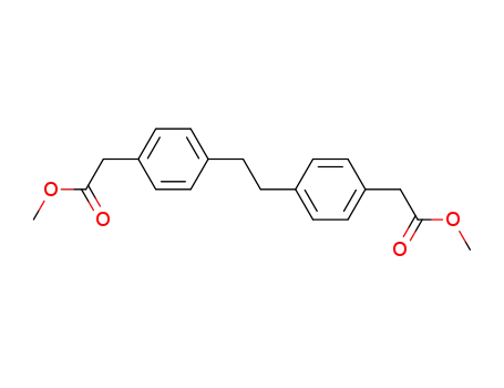 Molecular Structure of 4253-33-2 (methyl 2-[4-[2-[4-(methoxycarbonylmethyl)phenyl]ethyl]phenyl]acetate)