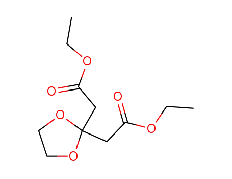 Molecular Structure of 71022-90-7 (1,3-DIOXOLANE-2,2-DIACETIC ACID DIETHYL ESTER)