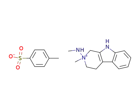 Toluene-4-sulfonate2-methyl-2-methylamino-2,3,4,9-tetrahydro-1H-β-carbolin-2-ium;