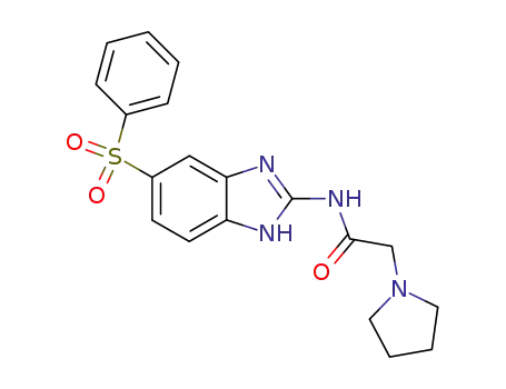 2-(1-Pyrrolidinoacetylamino)-5<sup>(6)</sup>-phenylsulphonobenzimidazole