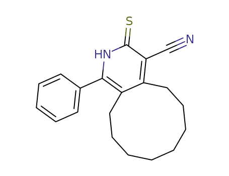 Cyclodeca[c]pyridine-4-carbonitrile,
2,3,5,6,7,8,9,10,11,12-decahydro-1-phenyl-3-thioxo-