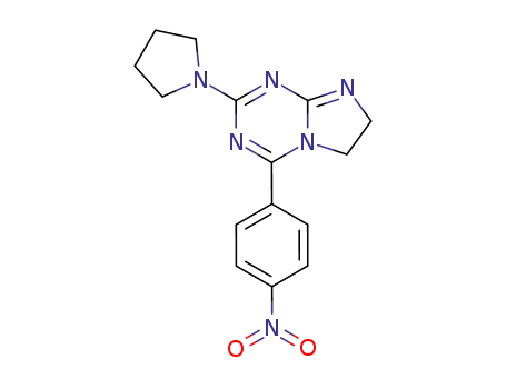 6,7-Dihydro-4-(4-nitrophenyl)-2-(1-pyrrolidinyl)imidazo<1,2-a>-1,3,5-triazin