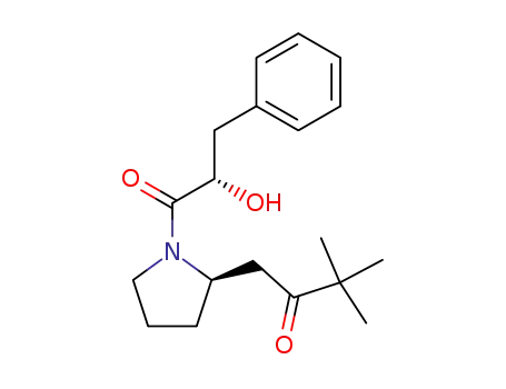 1-<(R)-1-((S)-3-Phenyllactoyl)-2-pyrrolidinyl>-3,3-dimethyl-2-butanon