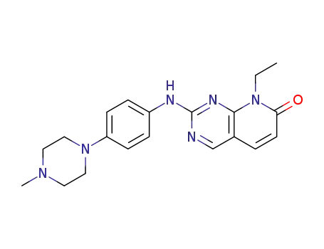 Molecular Structure of 211245-14-6 (8-Ethyl-2-[[4-(4-methylpiperazin-1-yl)phenyl]amino]-8H-pyrido[2,3-d]pyrimidin-7-one)