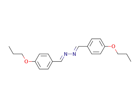 Molecular Structure of 99163-22-1 (Benzaldehyde, 4-propoxy-, [(4-propoxyphenyl)methylene]hydrazone,
(E,E)-)