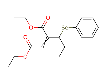 2-Butenedioic acid, 2-[2-methyl-1-(phenylseleno)propyl]-, diethyl ester